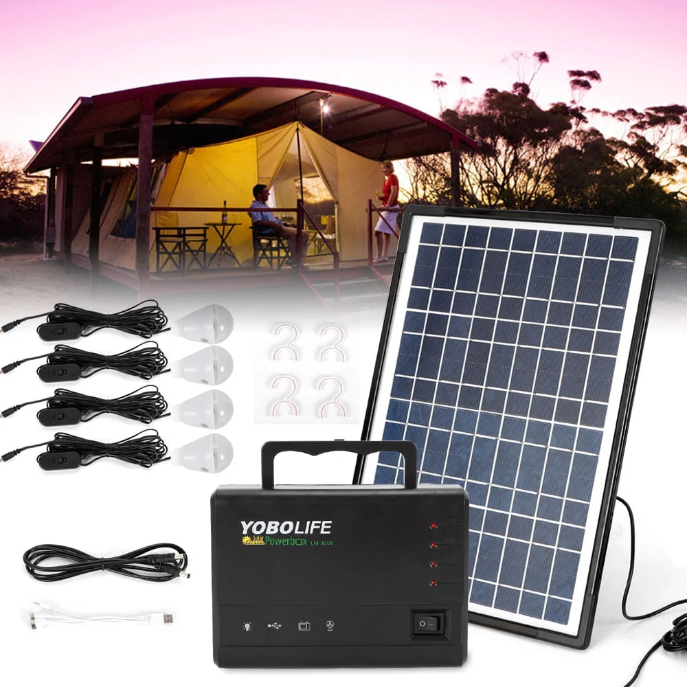 Portable Solar Generator with Solar Panel E718