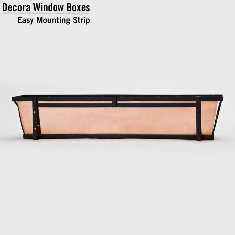 60x22 Medallion Decora Window Boxes with Copper Liner A906