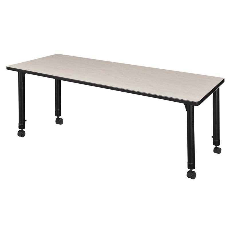 Height Adjustable Classroom Table with 2 Stack Chairs E552654