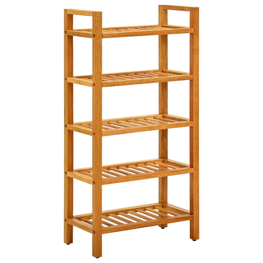 5-Tier Wooden Shoe Rack with Storage Shelves S58817