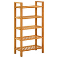 5-Tier Wooden Shoe Rack with Storage Shelves S58817