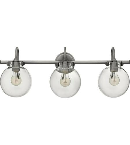 Antique Nickel Steel Bath Lighting H96633