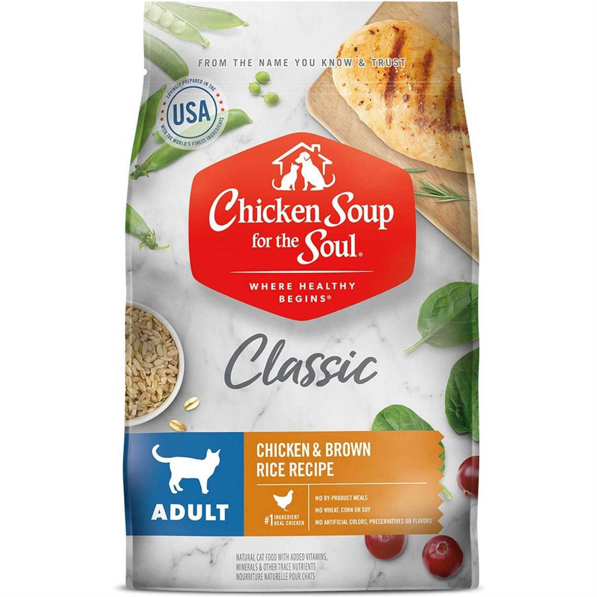 Chicken Brown Rice Recipe Dry Cat Food E3742