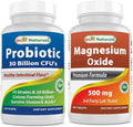 Probiotic 10 Strains & 30 Billion CFU & Magnesium Oxide 500 mg K260822