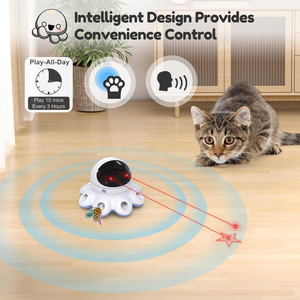 2-in-1 Interactive Cat Laser Toy A5063