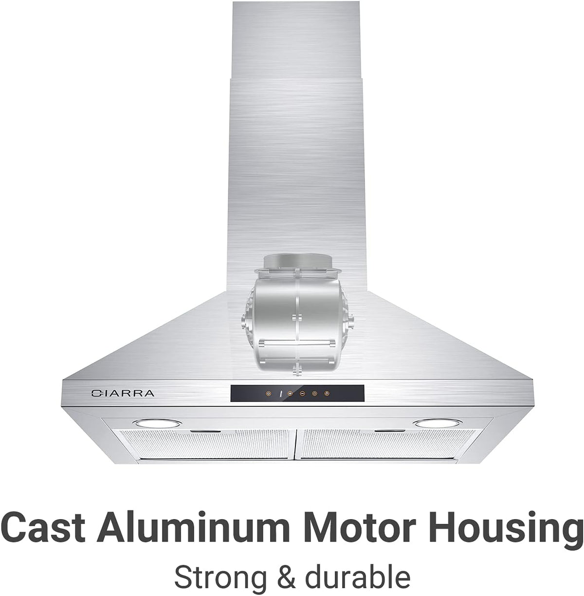 30 inch 450 CFM Convertible Wall Mount Stainless Steel Range Hood H226