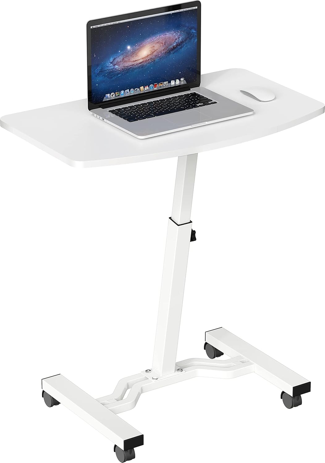 Height Adjustable Mobile Laptop Stand Desk Rolling Cart V42675
