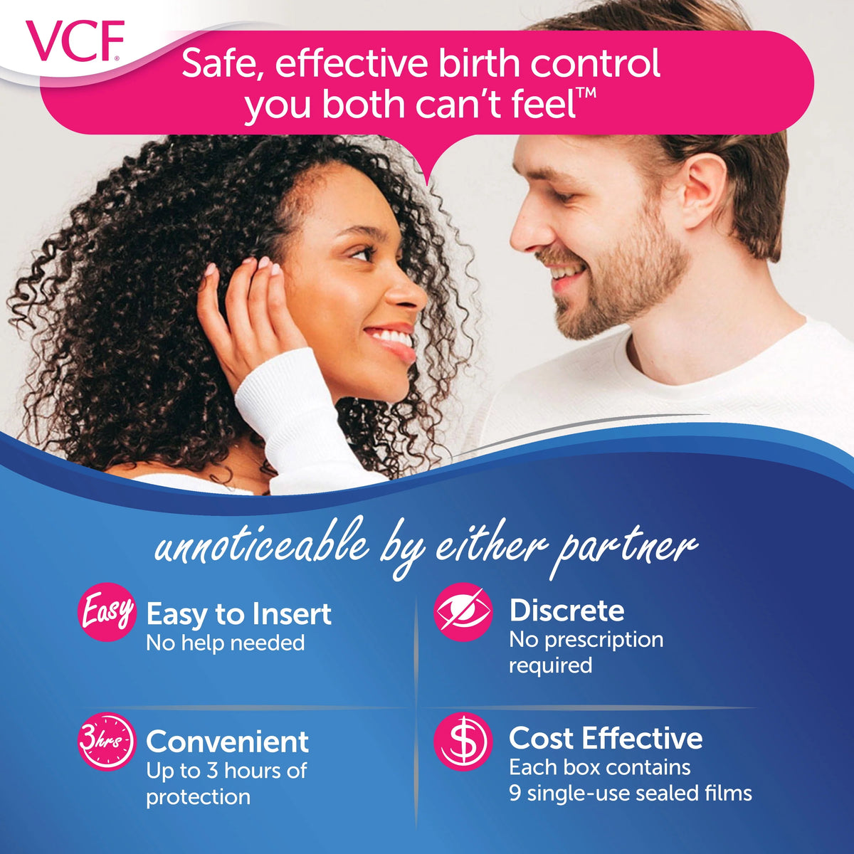 Vaginal Contraceptive Spermicide Film, 9 Ct A645