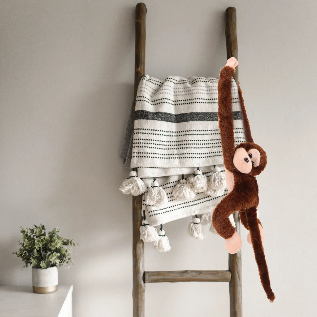 2Pcs Hanging Plush Monkey Doll Stuffed Animal Toy H17885