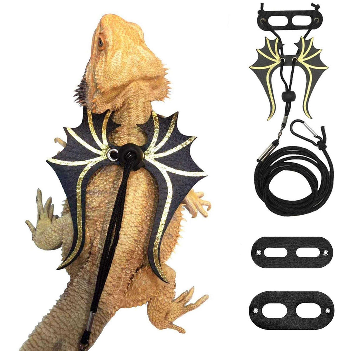 Bearded Dragon Lizard Harness Leash 3 Size Pack A184343