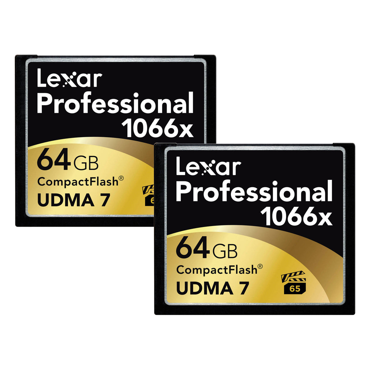 64 GB CompactFlash Memory Card 1066x Pack of 2 H354903
