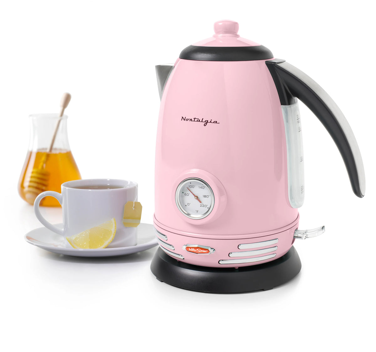 Pink 1.7-Liter Stainless Steel Electric Water Kettle K704467