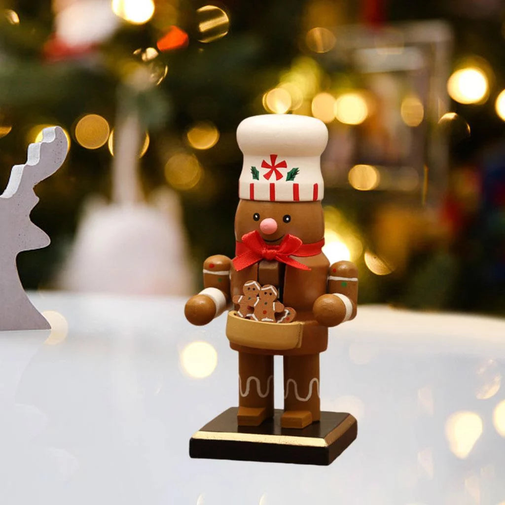 16cm Nutcracker Puppet Gingerbread Man Decor P7784