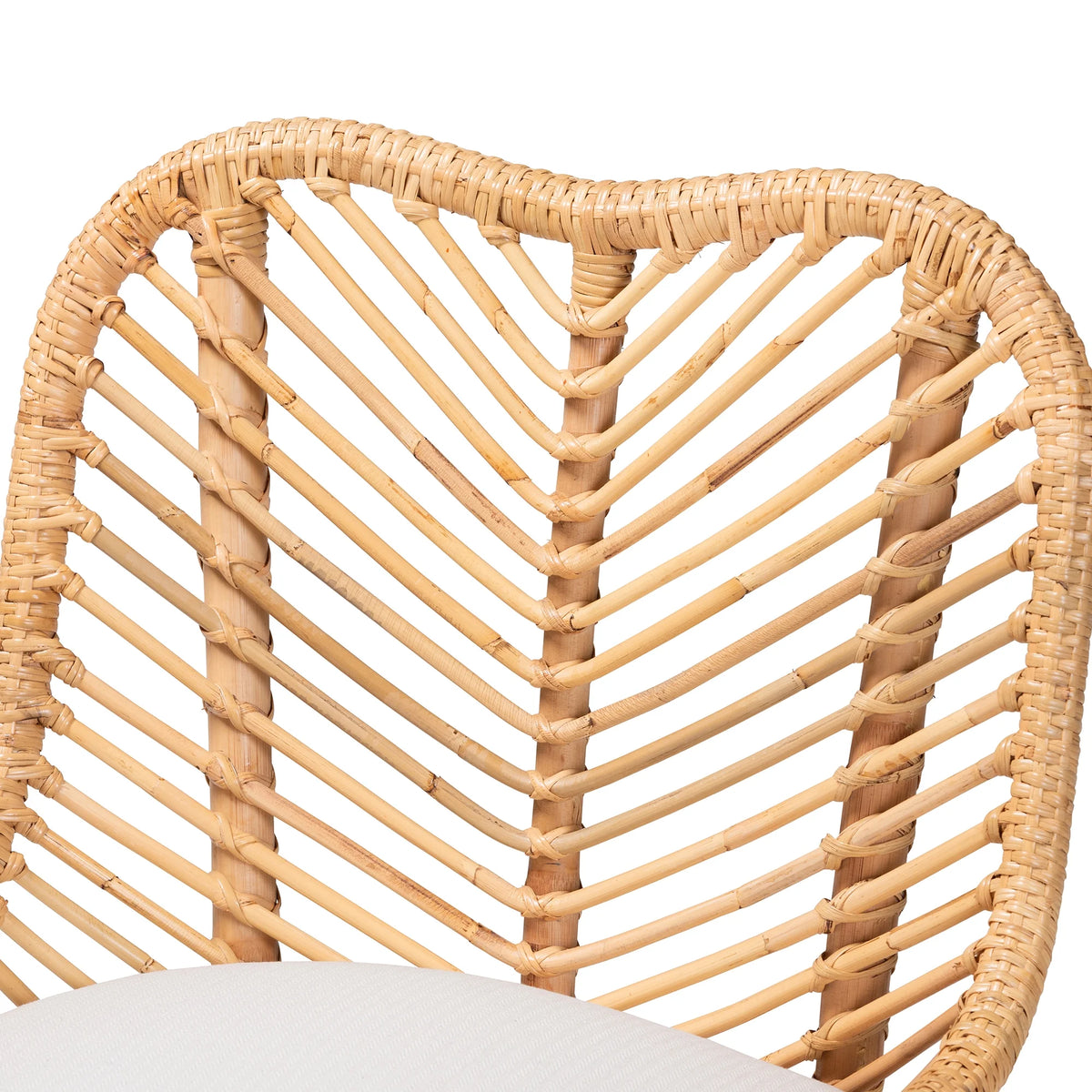 Natural Brown Rattan Dining Chair Q815725