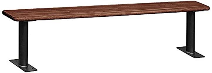Wood Locker Bench 36 Inches Dark Finish P351496
