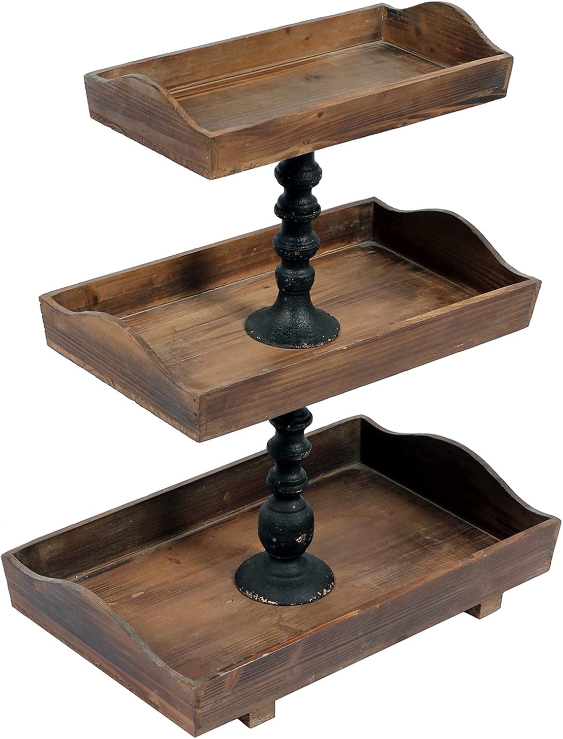 3 Tier Wood Serving Tray C381