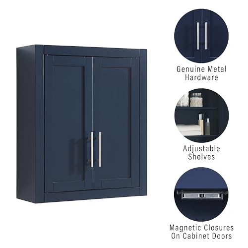 White Wall Mounted Bathroom Storage Medicine Cabinet with Shelves F655