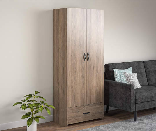 Rustic Oak Storage Cabinet M369731