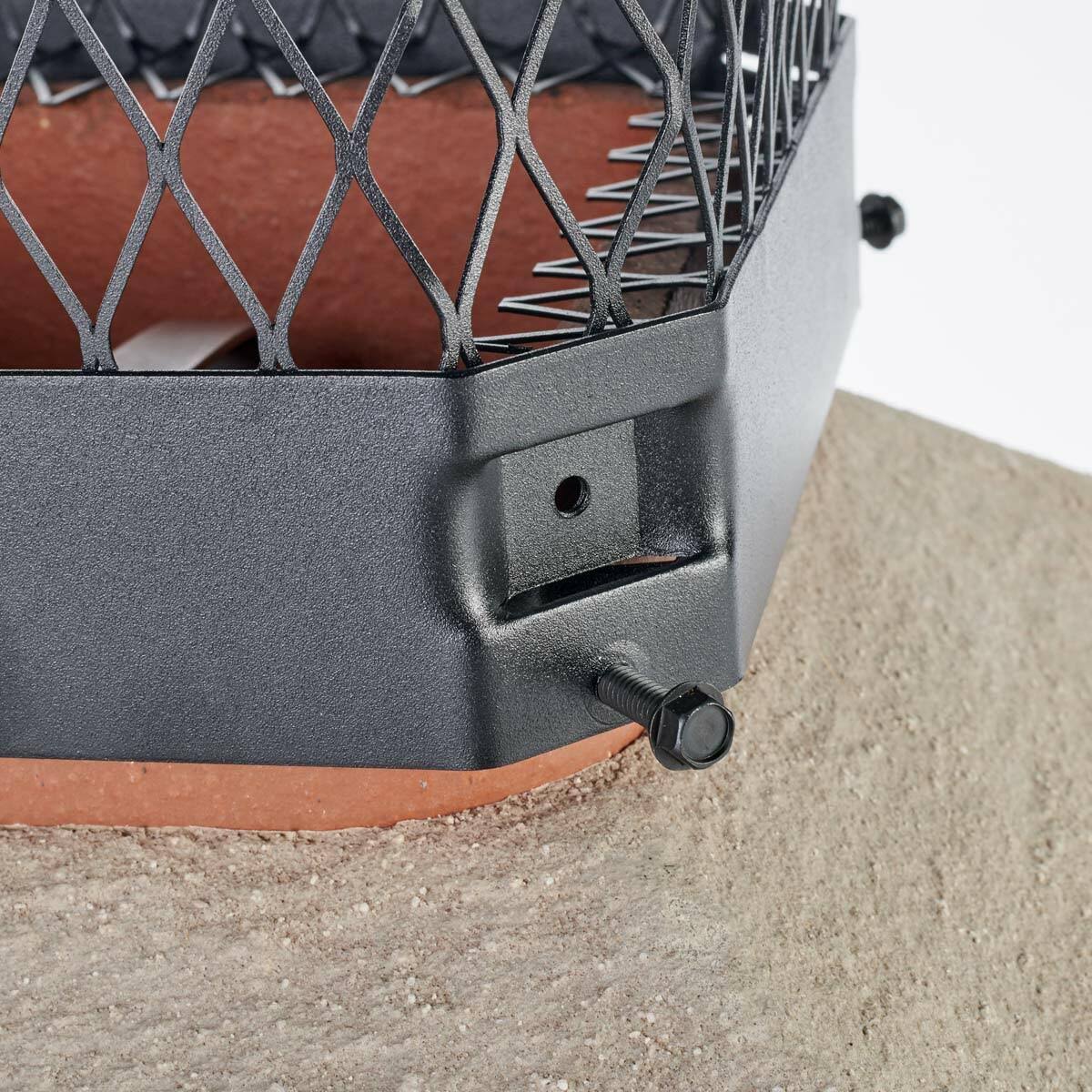 Black Galvanized Steel Single Flue Chimney Cap G509