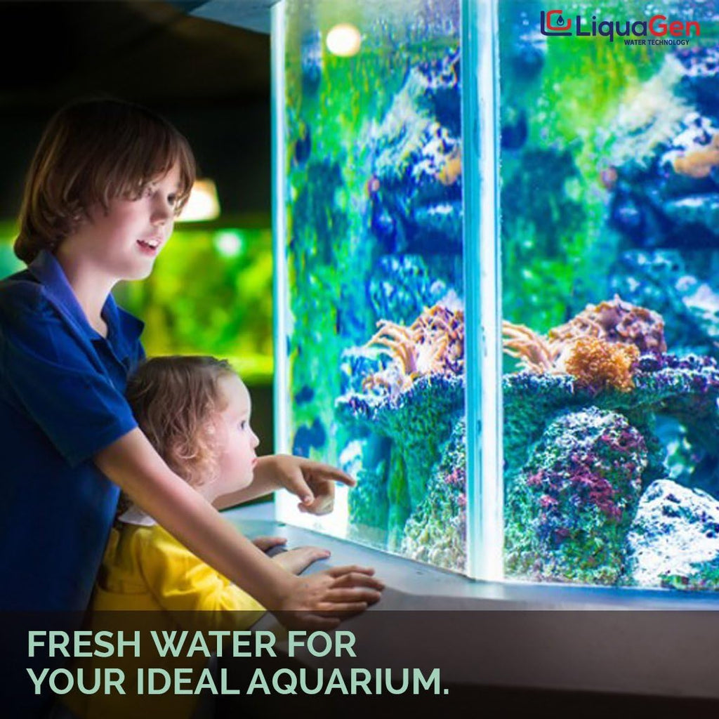 Aquarium Reef Reverse Osmosis Deionization Water Filter System with TDS Meter, Pressure Gauge and Electrical High Flow Booster Pump L1979