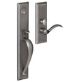 Satin Black Left Hand Dummy Entry Handleset D55912
