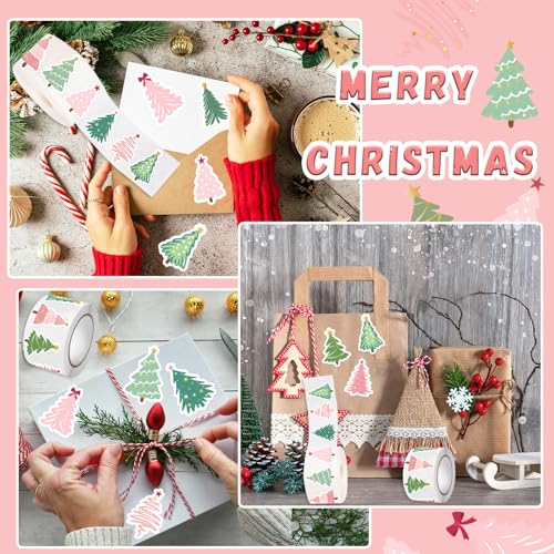 500Pcs Christmas Tree Stickers O254