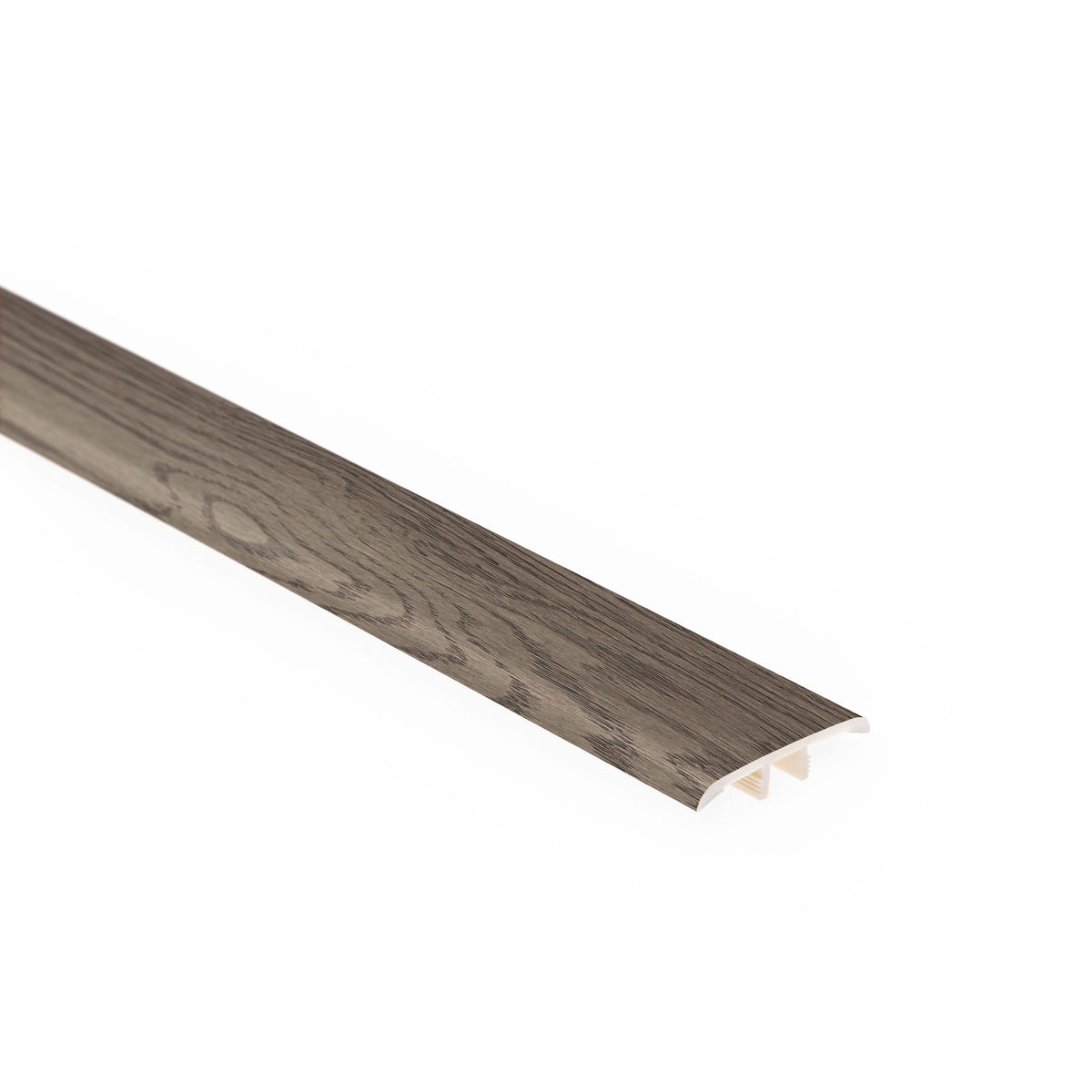 Oak Wood Veneer Vinyl Core Floor T-Moulding in Gray D7839
