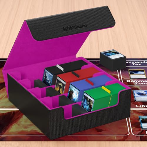 Card Deck Case with 10 Dividers and 3 Foam Stoppers S976