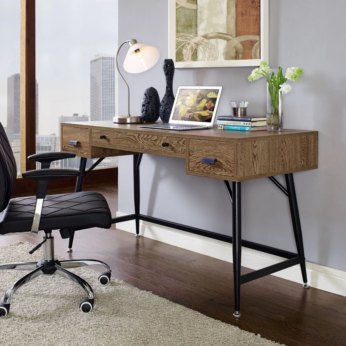 Walnut Office Desk Q820