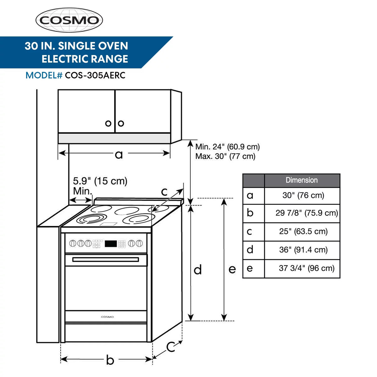Stainless Steel Electric Range with Convection Oven A80926