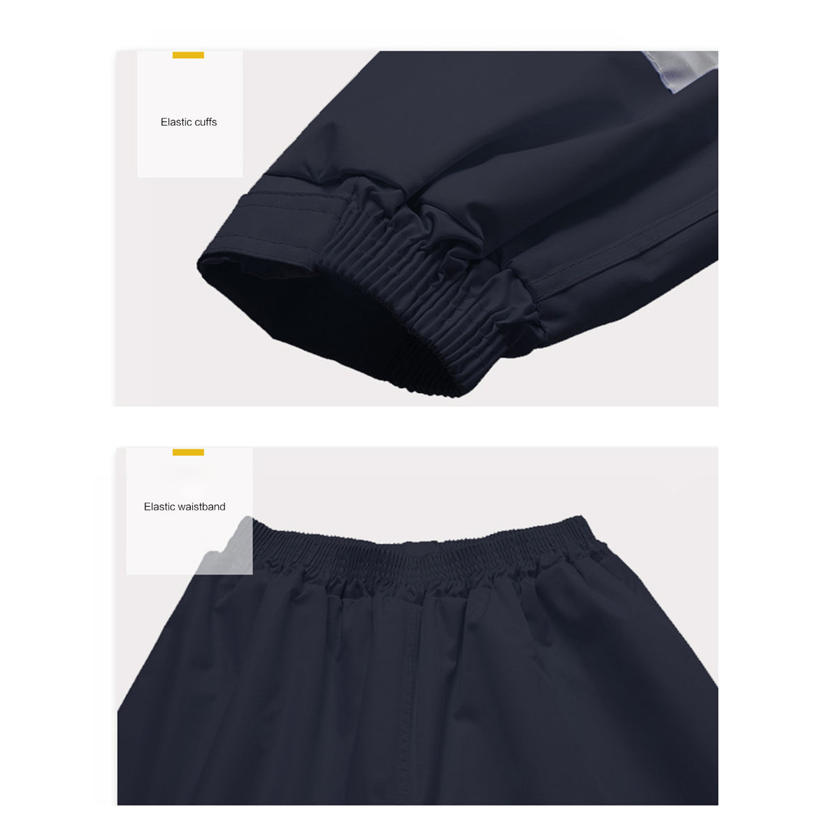 High Visibility Reflective Waterproof Raincoat Suits Rain Gear Motorcycle Cycling Rain Poncho Jacket Hooded Rainwear Four Season XXL X787436