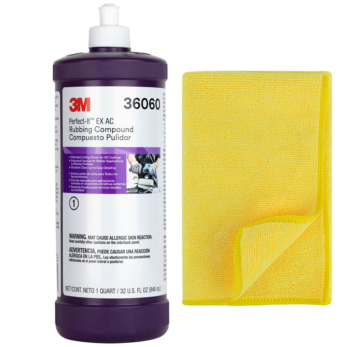 Fine Finishing Rubbing Compound with Microfiber Cloth Y7595