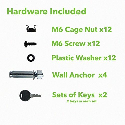 6U Wall Mount Rack Enclosure Server Cabinet 16.5 Inch Deep Perforated Door Lock Shelf W936525