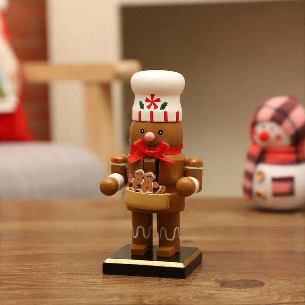 16cm Nutcracker Puppet Gingerbread Man Decor P7784