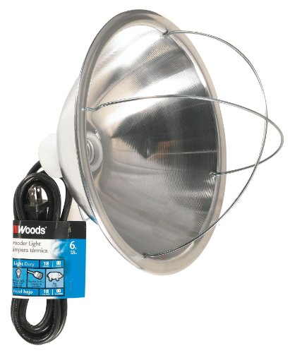 10.5 Inch Reflector Brooder Lamp with Bulb Guard and 6 Foot Cord R845
