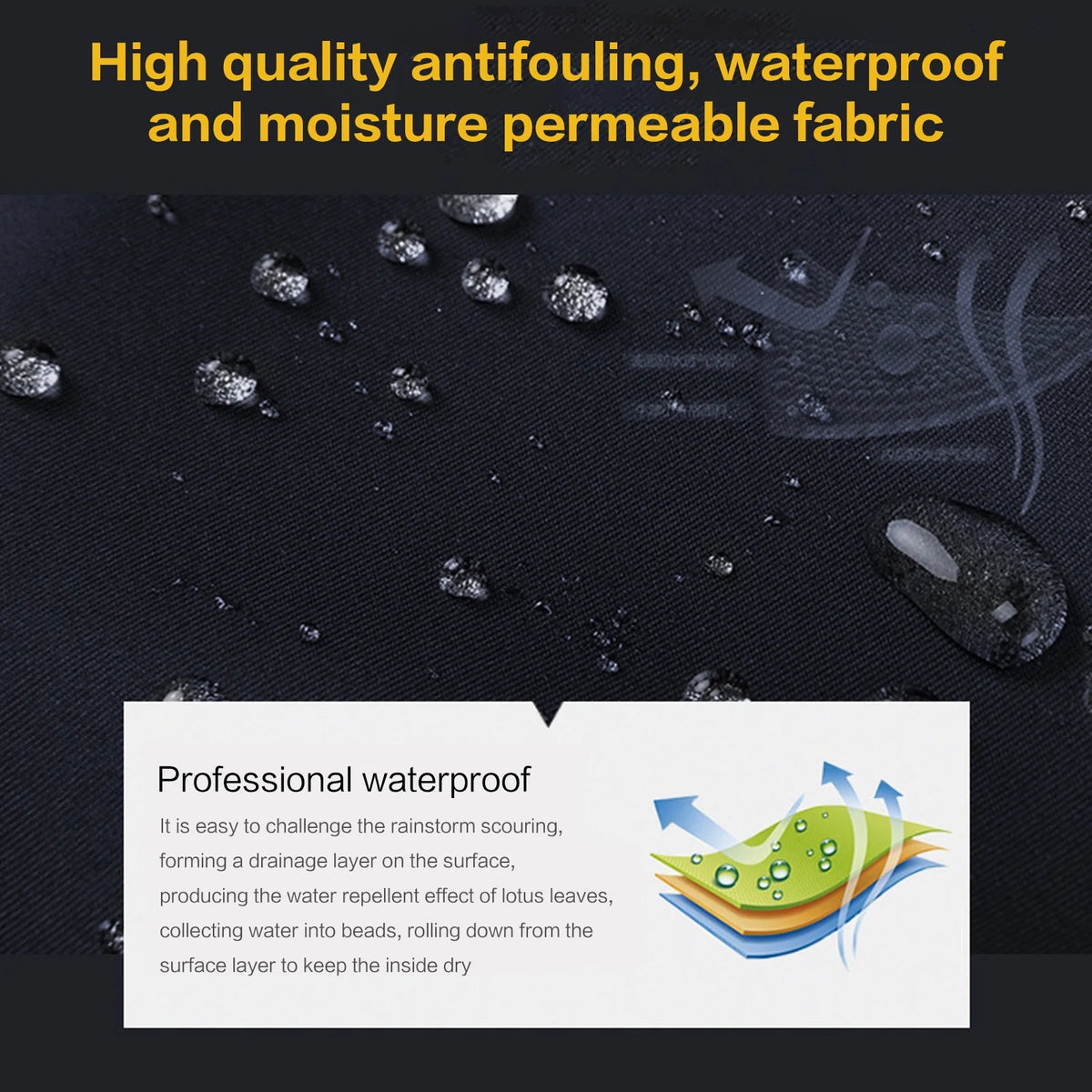 High Visibility Reflective Waterproof Raincoat Suits Rain Gear Motorcycle Cycling Rain Poncho Jacket Hooded Rainwear Four Season XXL X787436
