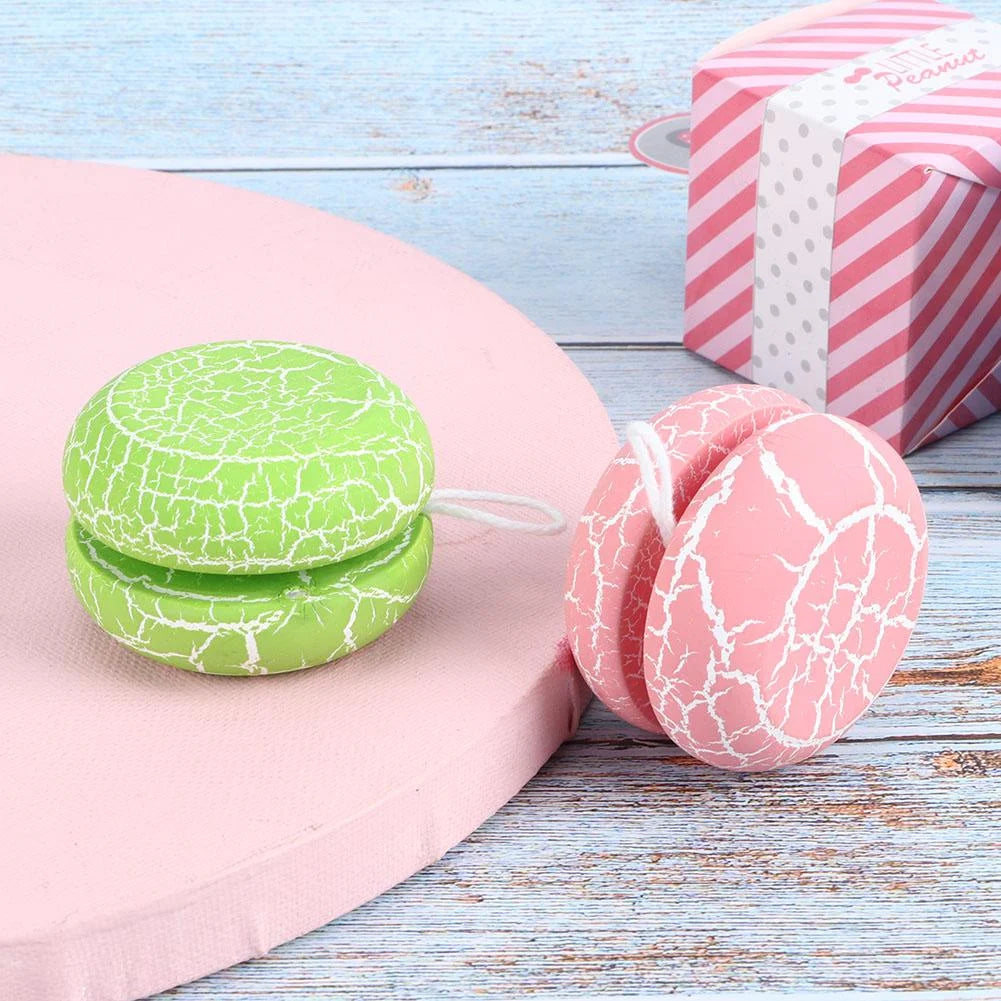 2 Pcs Wood Responsive Yo-Yo Toys K9572