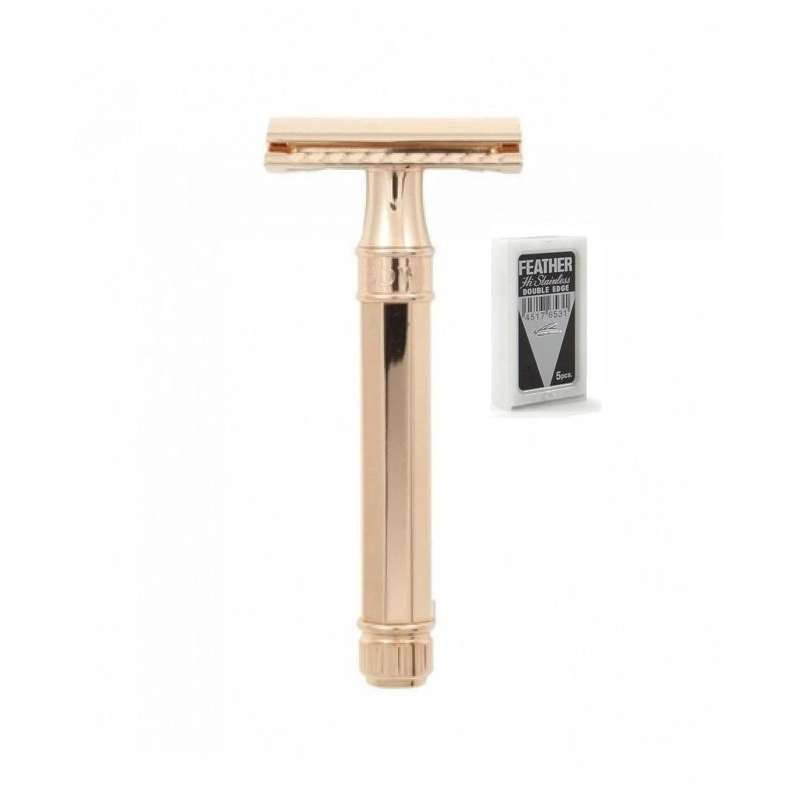 18 Carat Rose Gold Double Edge Safety Razor L72599