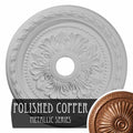23 5/8x22OD x 3 5/8x22ID x 1 5/8x22P Hand-Painted Polished Copper Ceiling Medallion F245