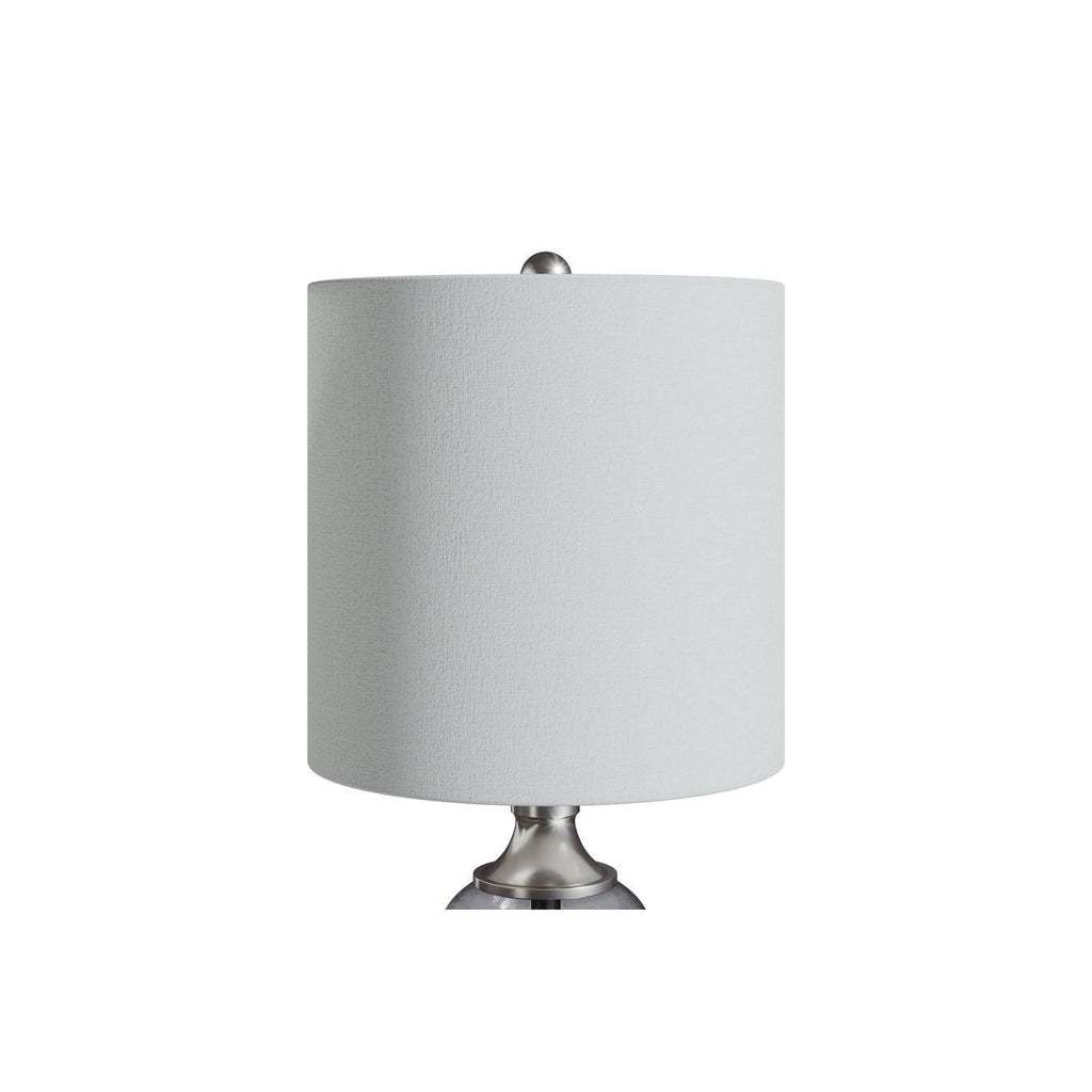 Clear Seeded Glass Accent Lamp Set of 2 G74613