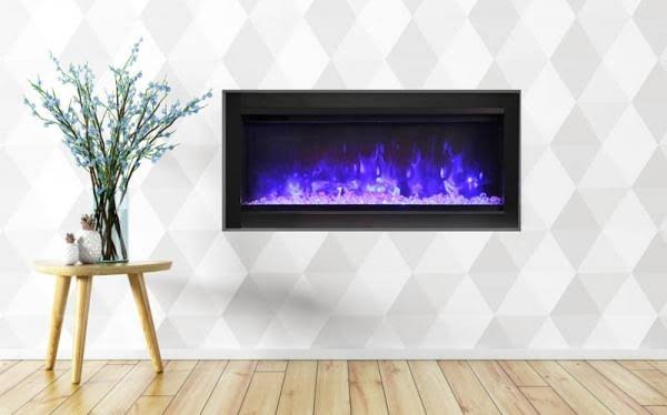 34 in. Electric Built-in with Glass Black Steel Surround P268