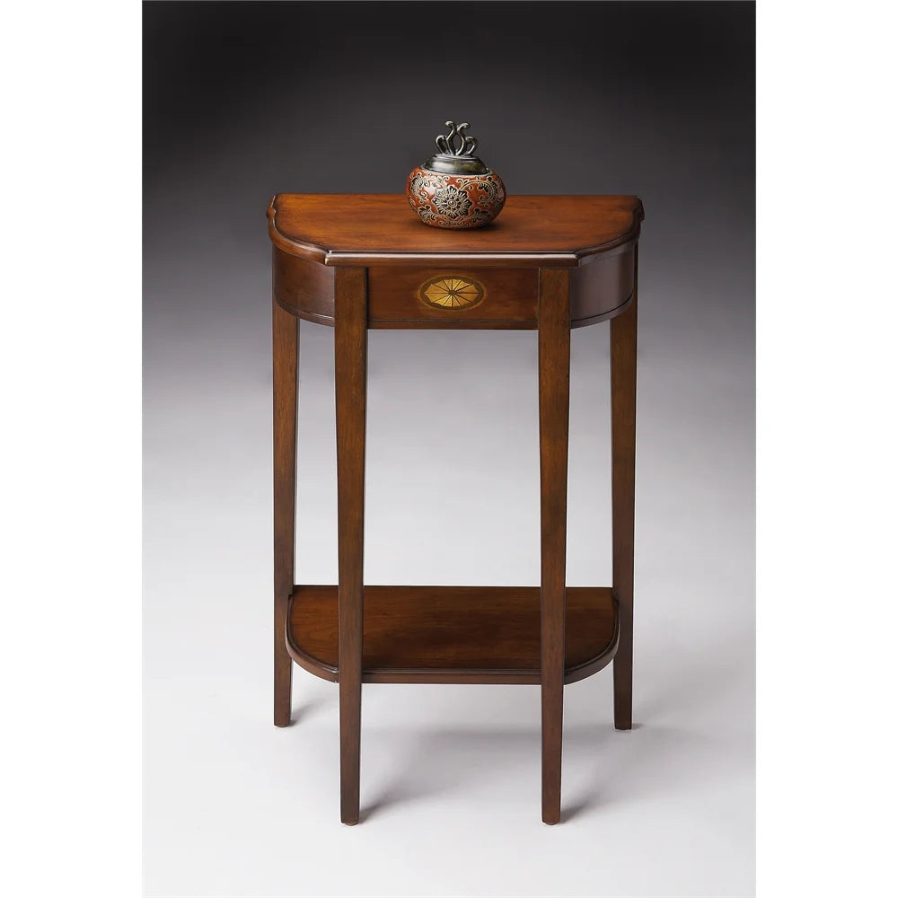 Cherry Wood Narrow Console Table Z286