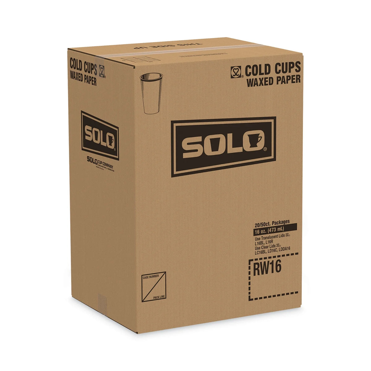 16 oz Treated-Paper Cold Cups S18022