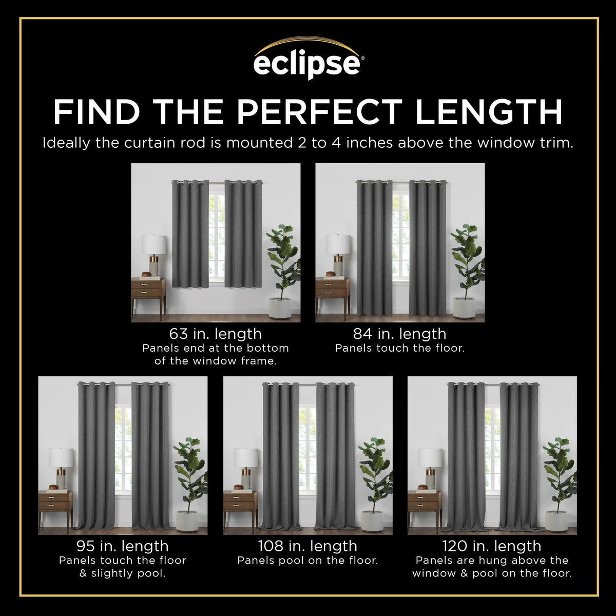 Marine 100% Blackout Lined Curtains 63x50 C76811