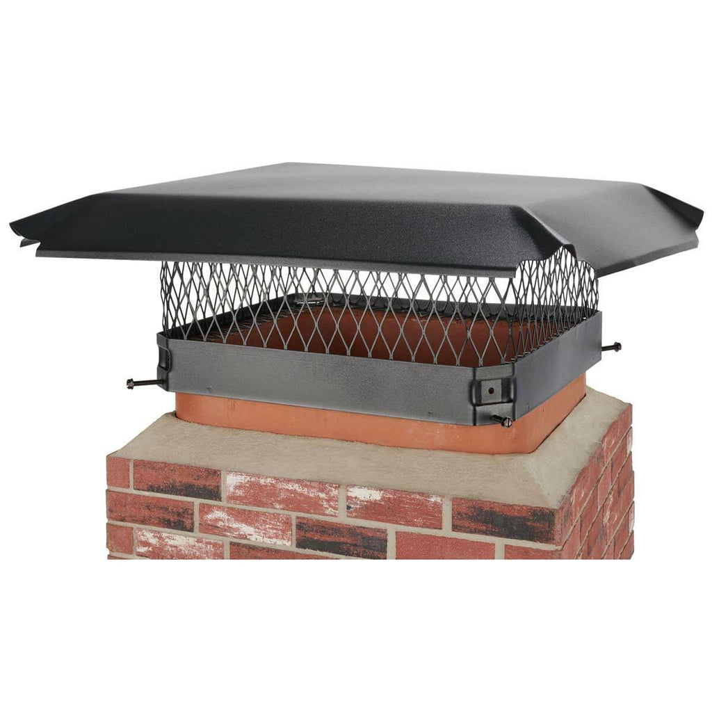 Black Galvanized Steel Single Flue Chimney Cap G509