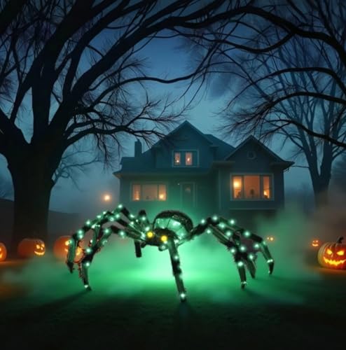 4.2Ft Light Up Spider with 90 LED Lights Q971777