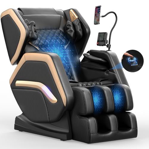 Zero Gravity Massage Chair with 10 Fixed Rollers, Heating, Bluetooth Speaker X189862