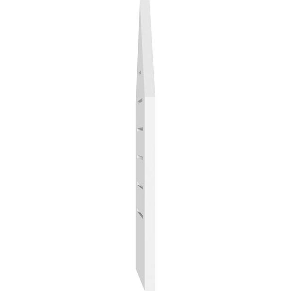 Peaked Top Surface Mount PVC Gable Vent K4535