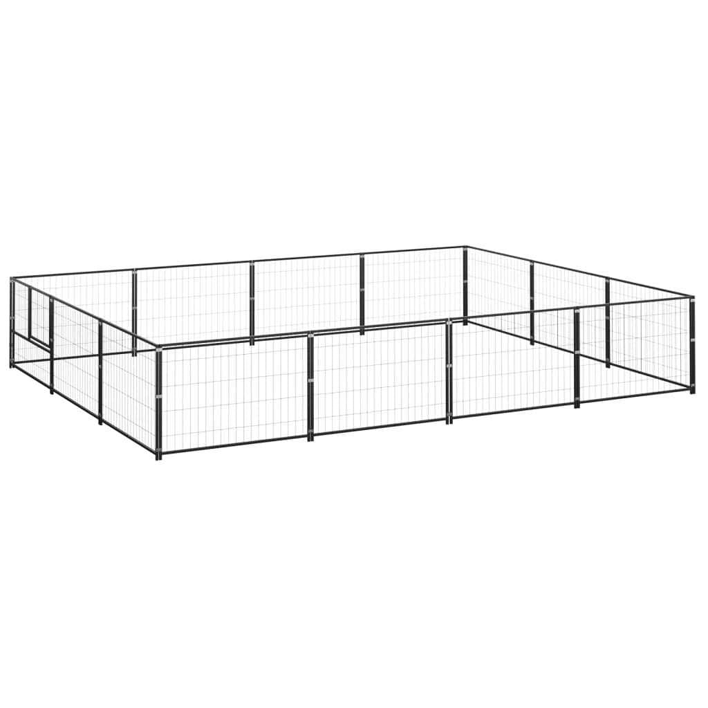 Silver Steel Dog Kennel A7175