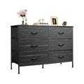 Wide 6 Drawer Fabric Storage Dresser I93695